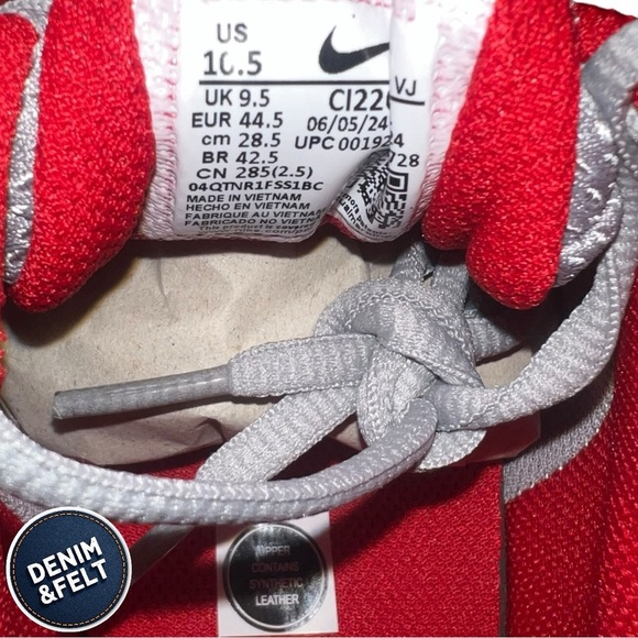 Nike Air Max Torch 4 Running Athletic Shoes | Atmosphere Grey/University Red|NEW - Picture 15 of 16